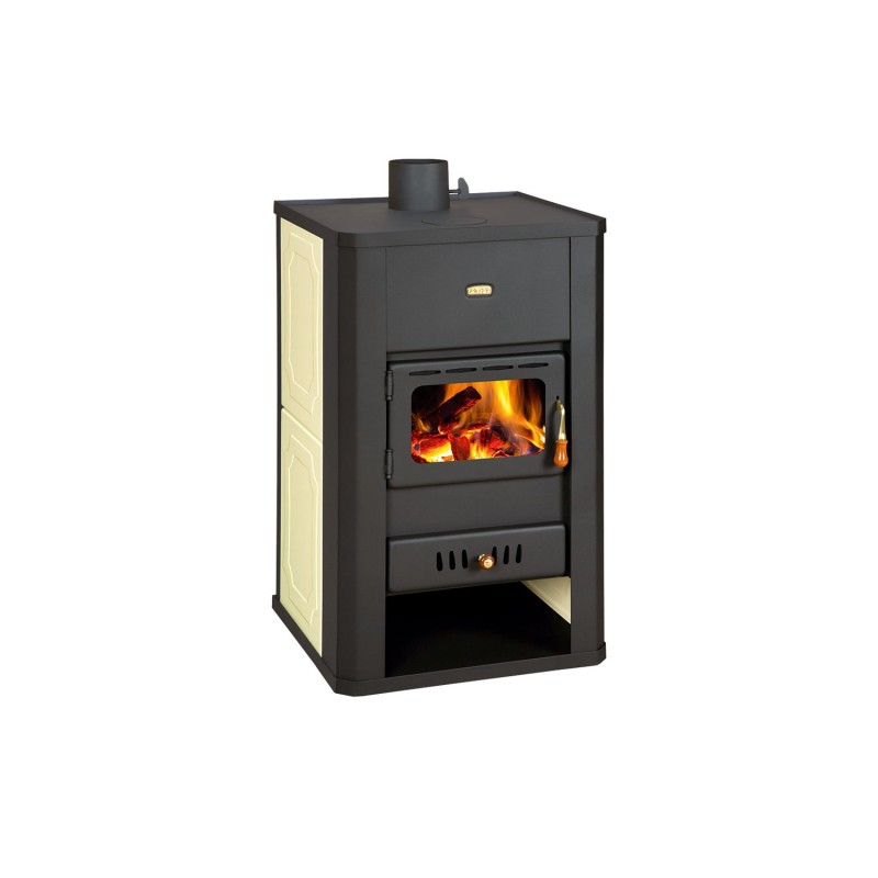 Ενεργειακή σόμπα ξύλου καλοριφέρ Prity 17+5 kW μπεζ [S3 W17]