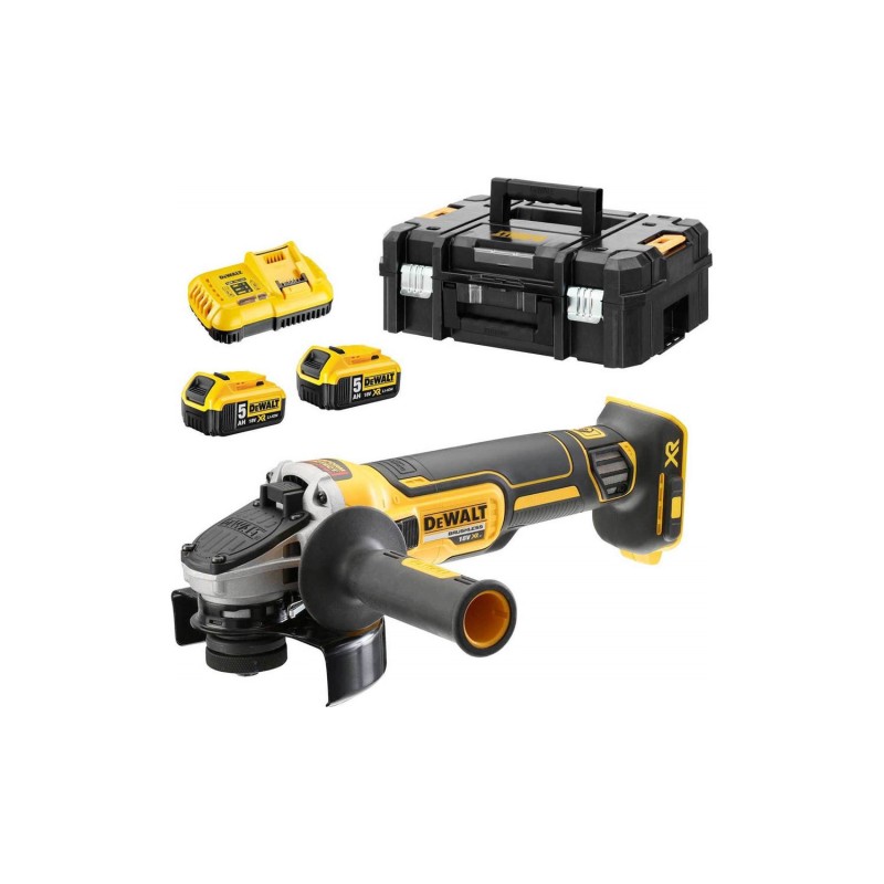 Γωνιακός τροχός DeWalt 125mm/18V XR Brushless σε κασετίνα [DCG405P2]