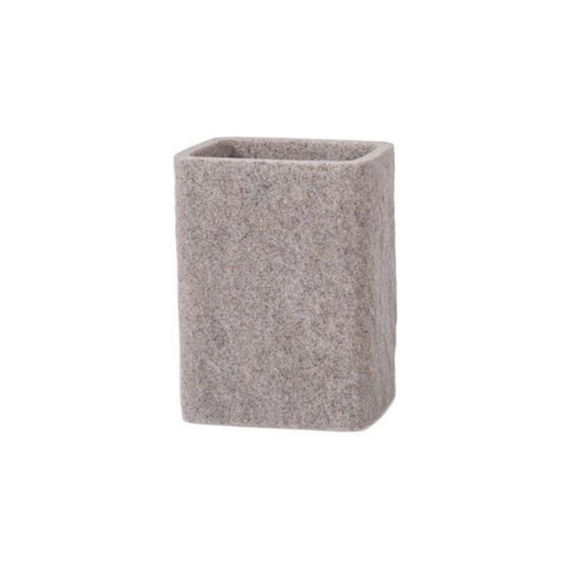 Ποτήρι μπάνιου Rainbow Petra Beige με πολυριτίνη [02814.001]