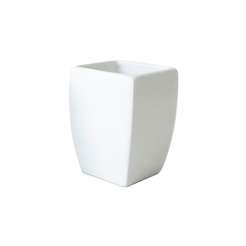 Ποτήρι μπάνιου Tatay Thai white κεραμικό [06779.001]