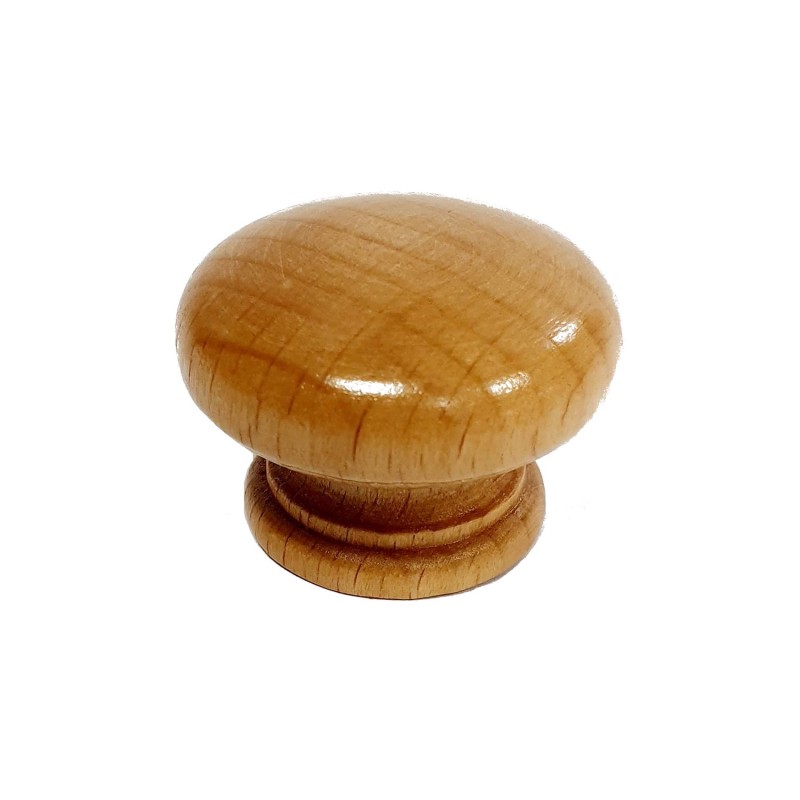 Πομολάκι επίπλων ξύλινο φυσική απόχρωση [3819/35]