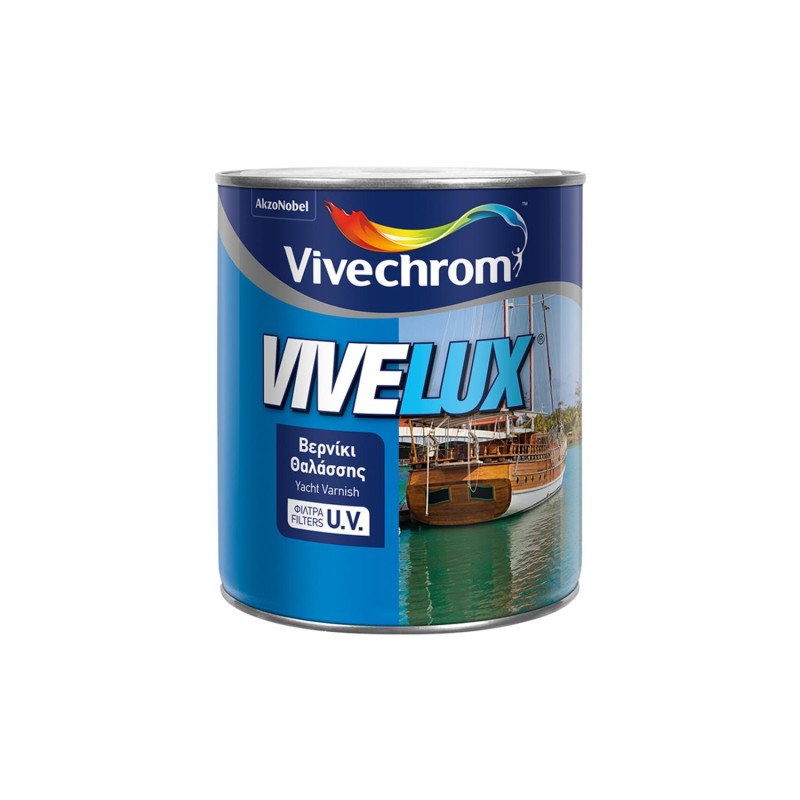 Βερνίκι θαλάσσης Vivechrom Vivelux άχρωμο σατινέ 2,5lt