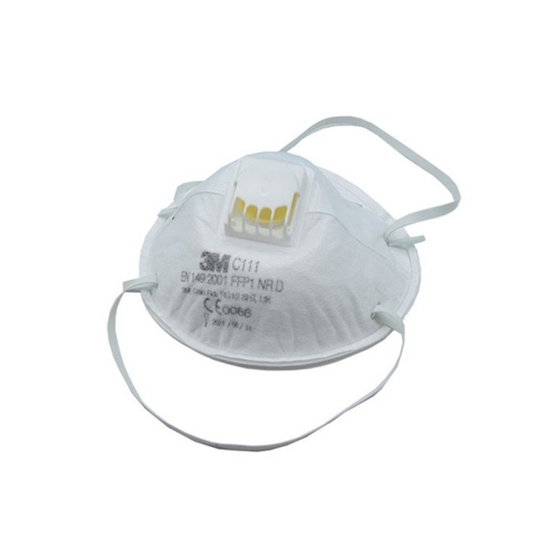Μάσκα σωματιδίων 3M C111 κυπελλοειδής με βαλβίδα FFP1