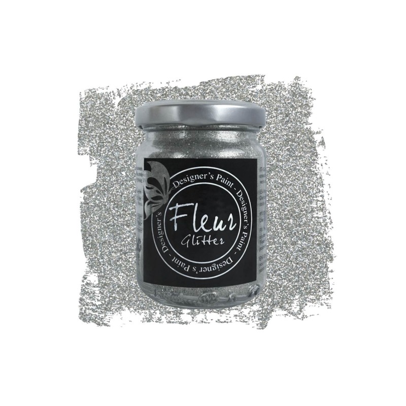 Glitter σε σκόνη Fleur silver 90gr [82254]