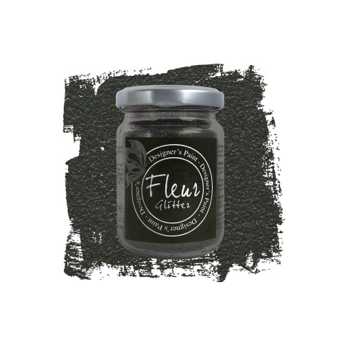 Glitter σε σκόνη Fleur black 90gr [82257]