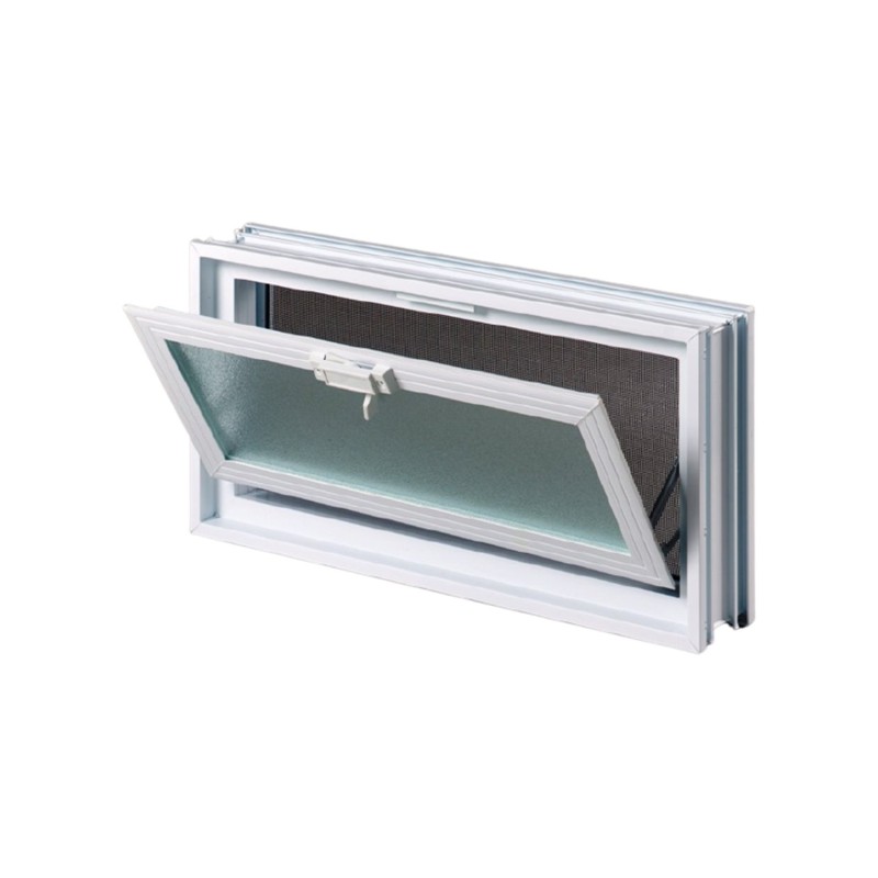 Πλαστικό παράθυρο Μέλλιος με διπλό τζάμι και σήτα 38x19cm