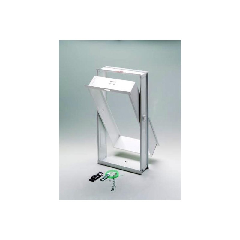 Μεταλλικό πλαίσιο παράθυρο Μέλλιος για 2 υαλότουβλα 19x19cm