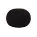 Πουφ Dimitracas πλεκτό στρογγυλό 50x35cm μαύρο [05692.003]