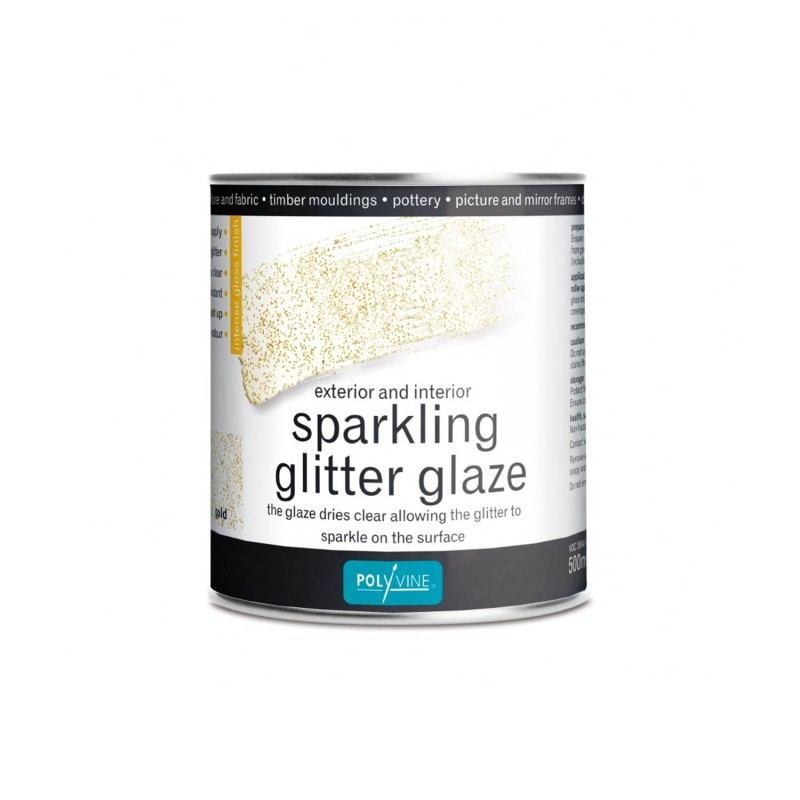 Γαλάκτωμα γκλίτερ Polyvine Glitter Glaze gold 500ml (χρυσό)