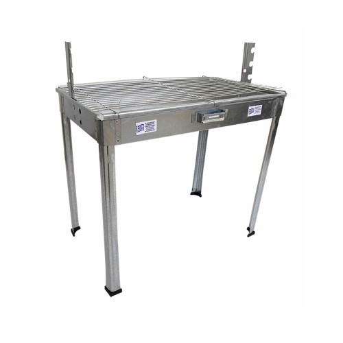 Ψησταράκι κάρβουνου Κλαπάκης με θήκες για σούβλα & σχάρα 70x43x64cm [03-12]