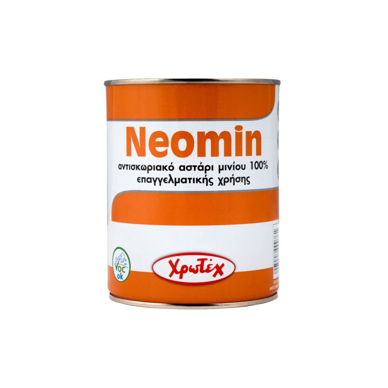 Θιξοτροπικό αντισκωριακό αστάρι μινίου Χρωτέχ Neomin 0,75lt (πορτοκαλί)