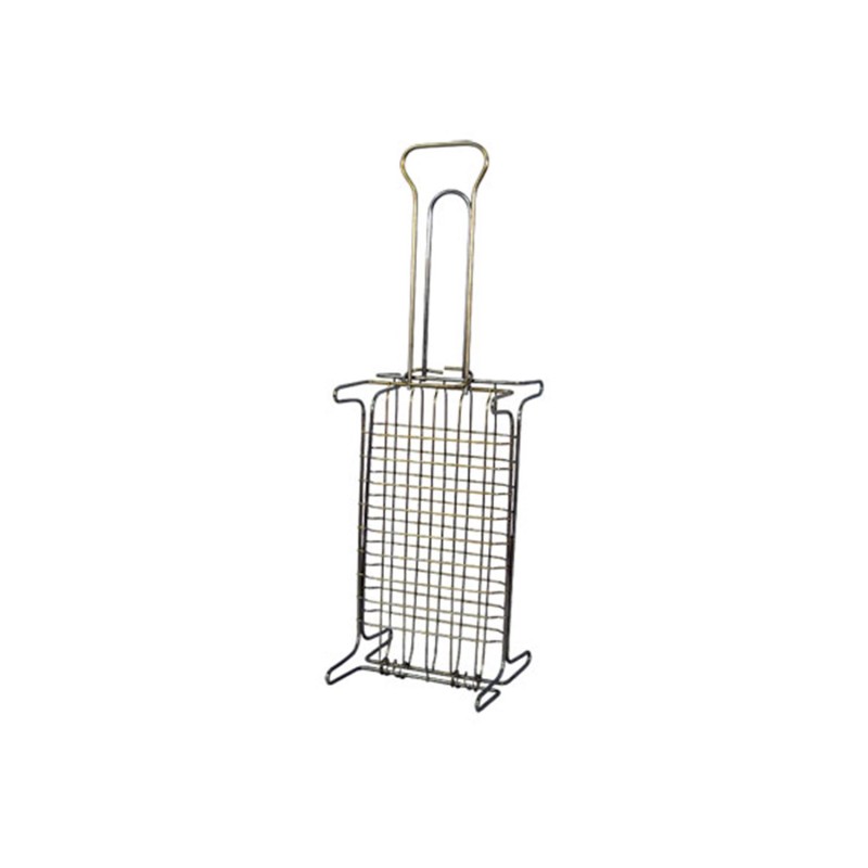 Σχάρα ψησίματος ατομική Κλαπάκης χρωμίου με πόδια 13,5x25,5cm [05-13-01]