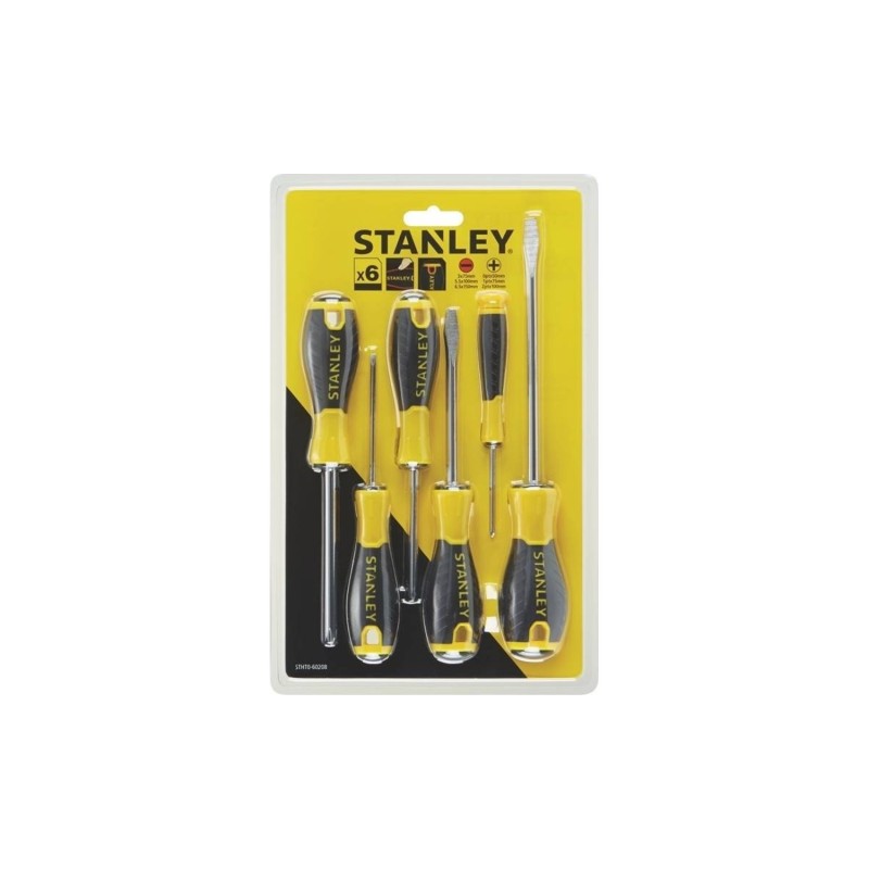 Σετ κατσαβίδια Stanley 6 τεμάχια (ίσια και σταυρού) [STHT0-60208]
