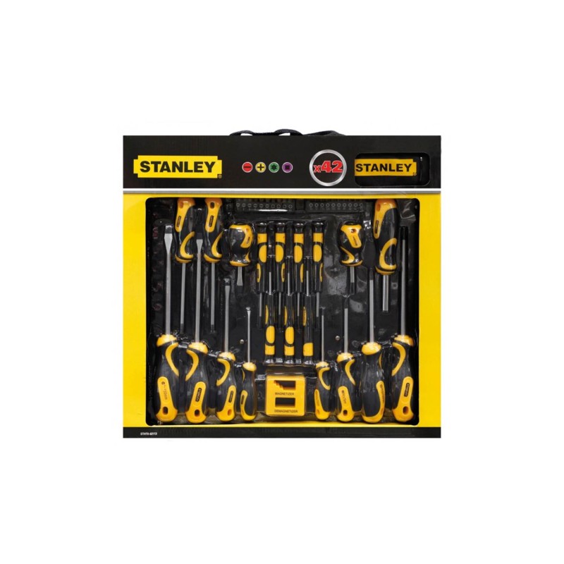 Σετ κατσαβίδια & μύτες Stanley 42 τεμάχια + μαλακή τσάντα [STHT0-62113]