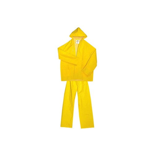 Αδιάβροχο νιτσεράδα Goall Safety πάνω μέρος και παντελόνι (κίτρινο)
