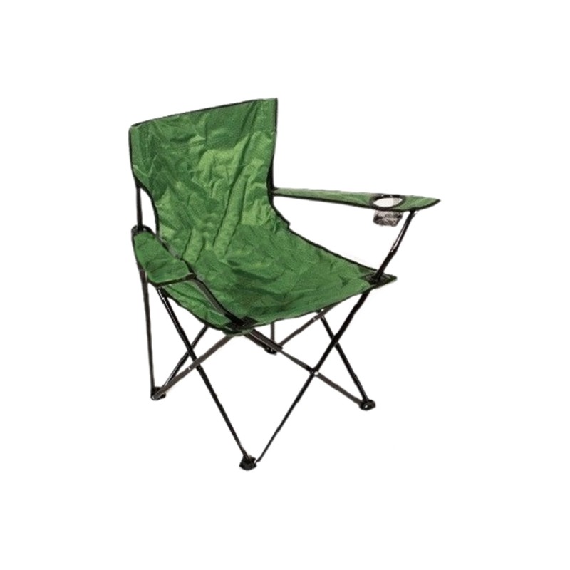 Καρέκλα κάμπινγκ Ecoshadow μεταλλική πράσινη πτυσσόμενη [123104]