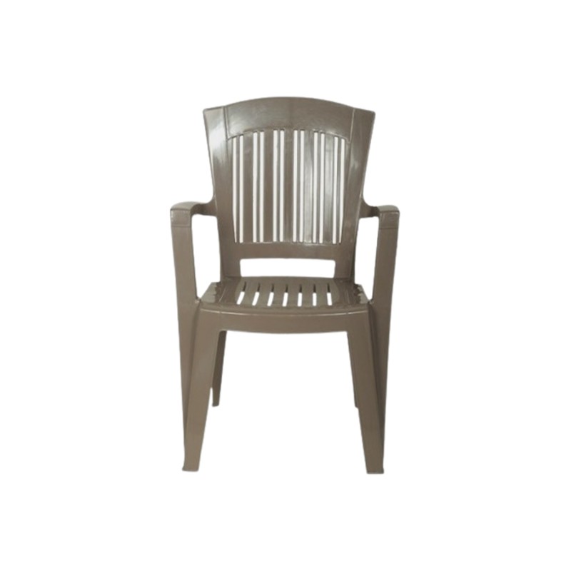 Πολυθρόνα semeli πλαστική δίχρωμη καραμέλα/γκρι [927]