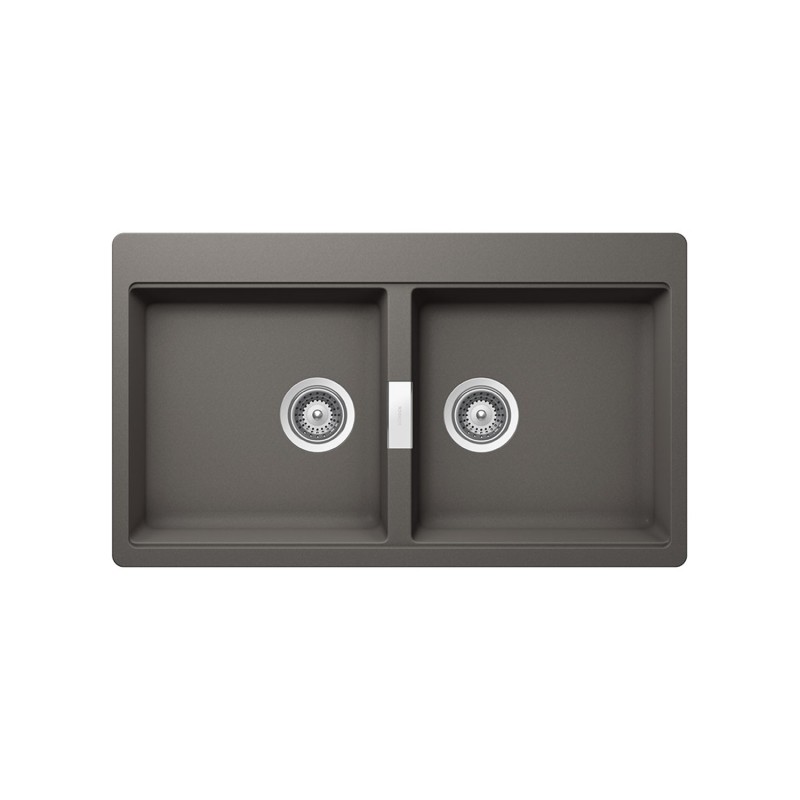 Ένθετος νεροχύτης Schock Cristadur Mono 86x50cm Silverstone