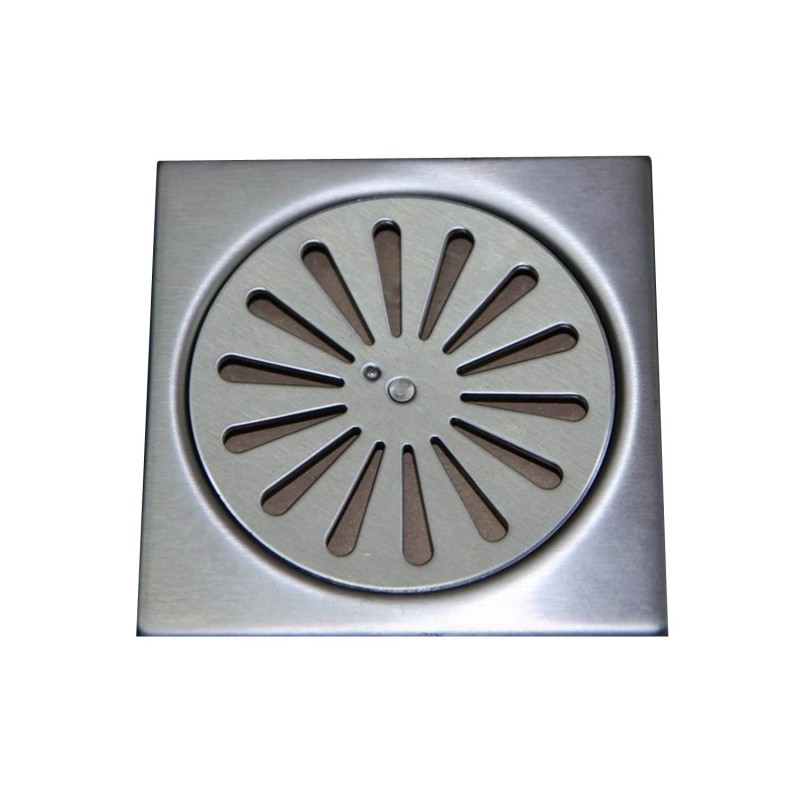 Σχαράκι μπάνιου δαπέδου τετράγωνο 120x120mm inox περιστρεφόμενο