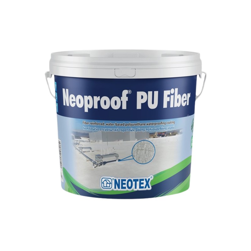 Στεγανωτικό ταρατσών Neotex Neoproof PU Fiber λευκό ενός συστατικού (13kg)