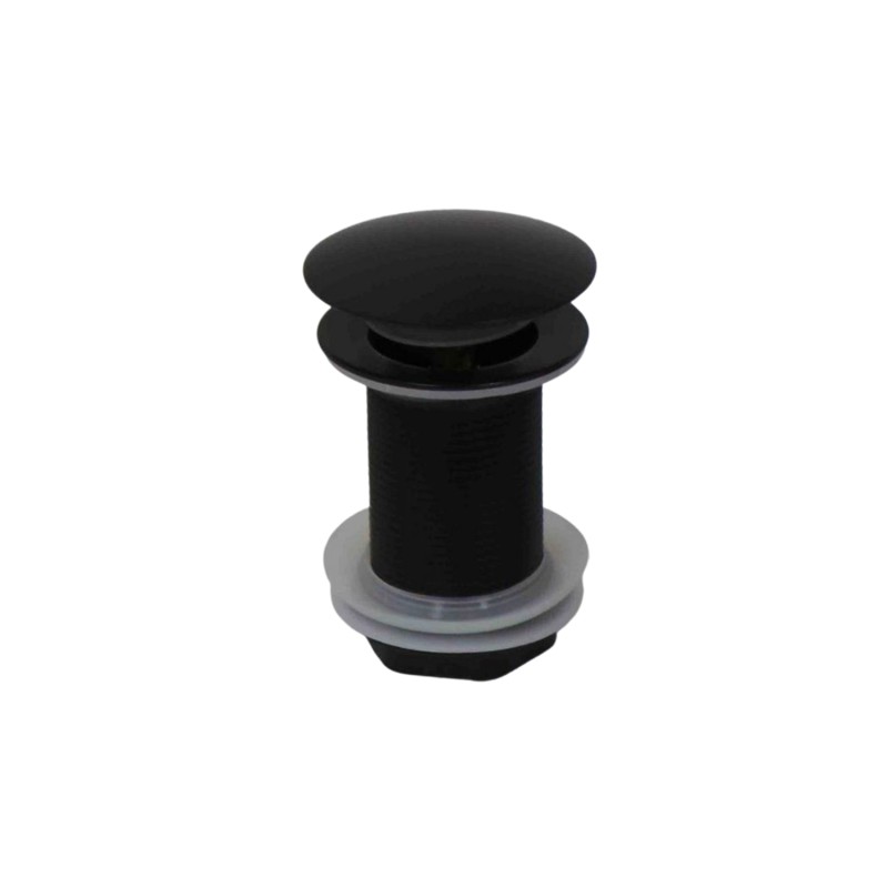 Βαλβίδα νιπτήρος Gloria America κλικ brass μαύρη χωρίς υπερχείλιση [38-9107]