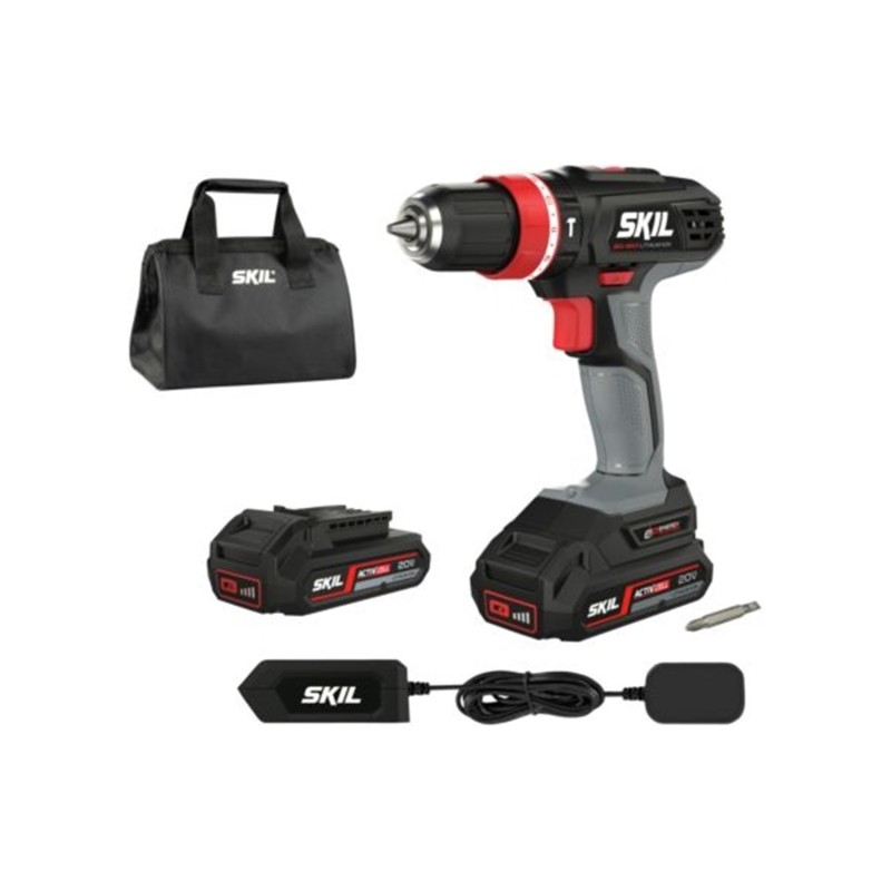 Κρουστικό δραπανοκατσάβιδο μπαταρίας Skil 20V max/2Ah δύο ταχυτήτων [2844 AR]