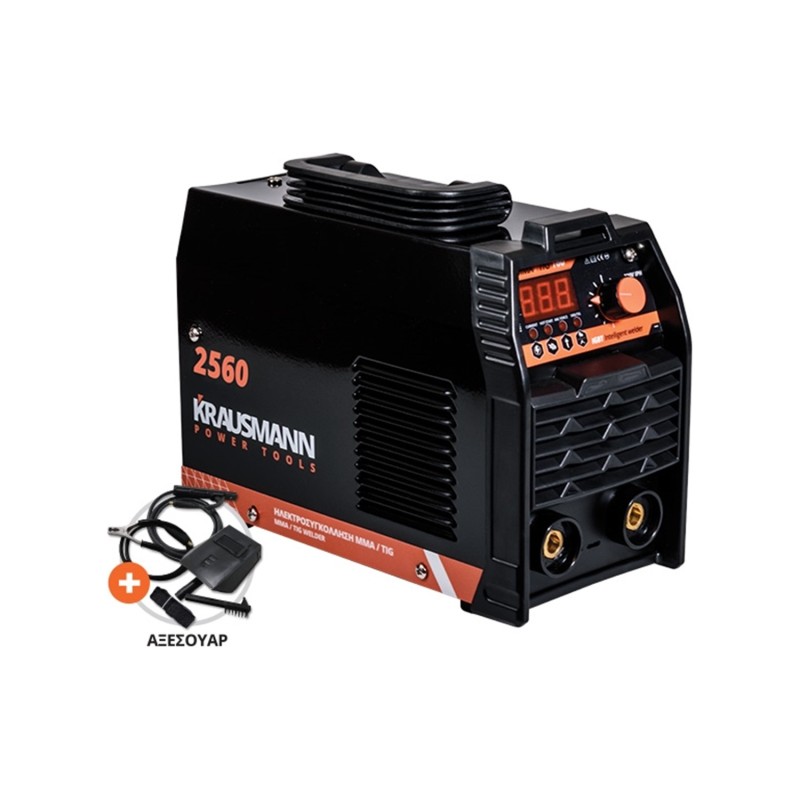 Ηλεκτροσυγκόλληση ηλεκτροδίου Krausmann MMA/TIG 200A [2560]