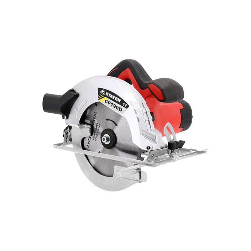 Δισκοπρίονο χειρός Stayer 1600W ∅190 με σύστημα αναρρόφησης [CP 190 D]