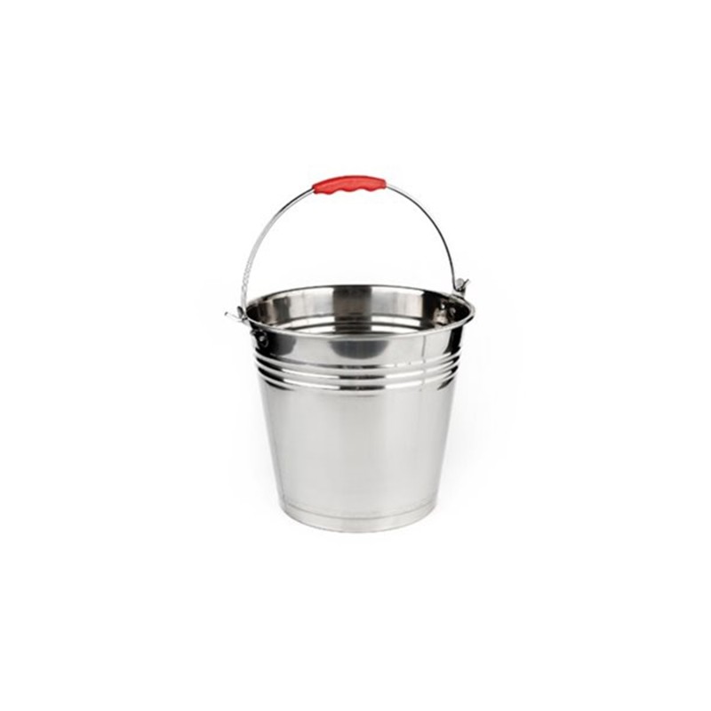 Κουβάς inox με χέρι 12lt