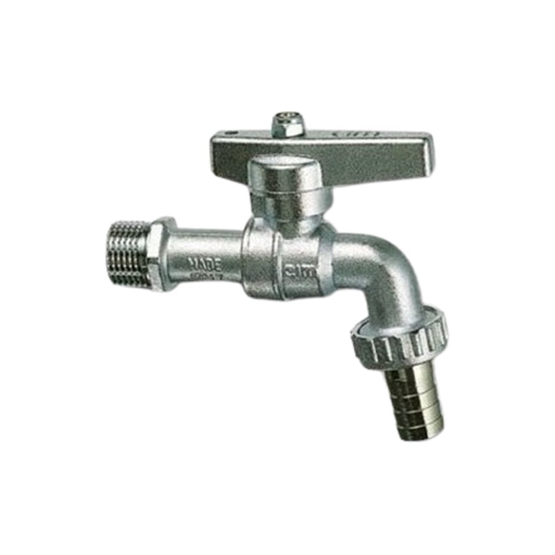 Κάνουλα Cimberio σφαιρική 1/2'' χρωμέ με ορειχάλκινη λαβή + δώρο τεφλόν [CIM34OT]