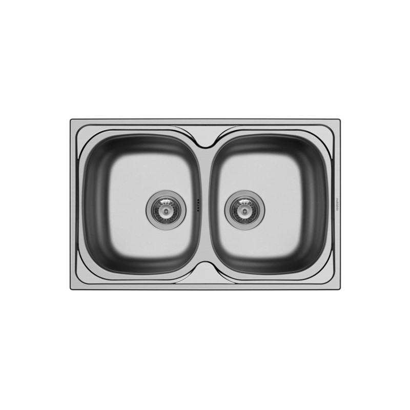 Ανοξείδωτος νεροχύτης Pyramis 79x50 Sparta 2Β (σατινέ) [100132801]