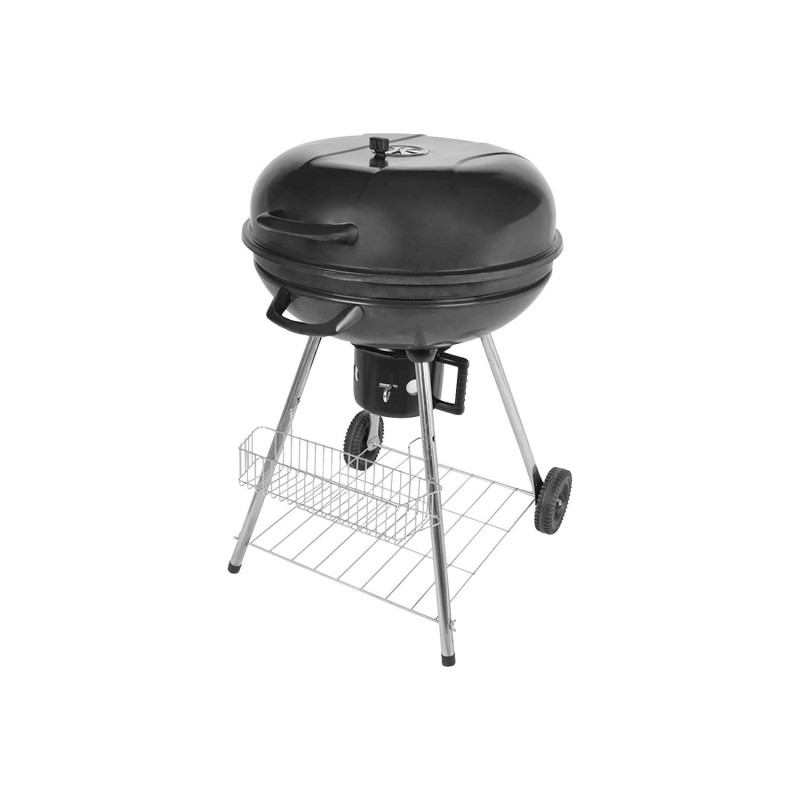 Ψησταριά κάρβουνου Unimac τύπου kettle στρογγυλή ∅54cm με καπάκι και 2 ρόδες [661327]