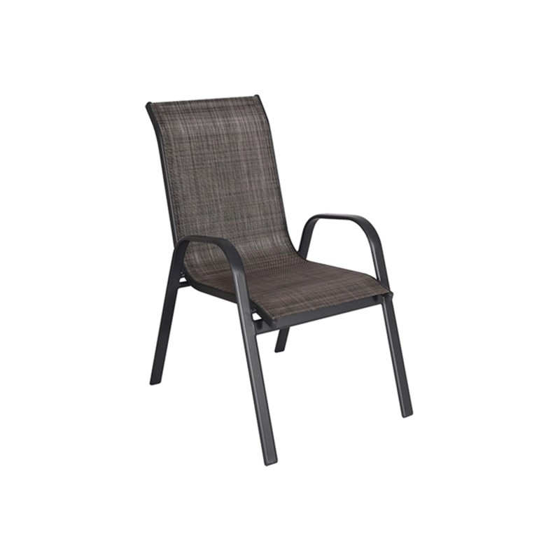 Πολυθρόνα Denim μεταλλική ανθρακί 55x72x96cm [06.0611]