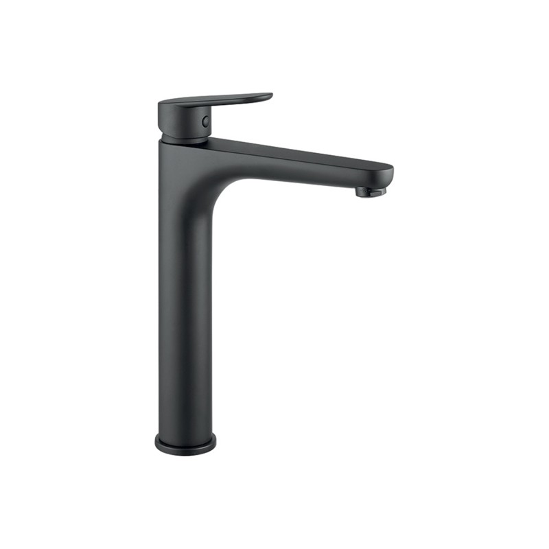 Μπαταρία νιπτήρος Fiore Kevon μαύρη αναμεικτική με βαλβίδα click clack [81NN8119]