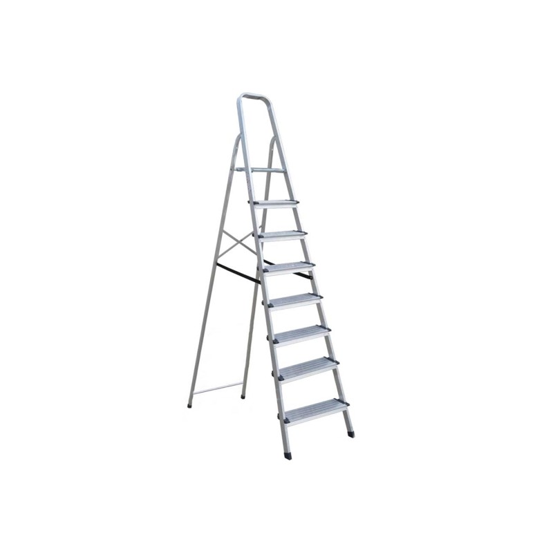 Σκάλα αλουμινίου Profal Plus 7+1 με 7 διαγραμμισμένα σκαλοπάτια & 1 πλατύσκαλο [206701]