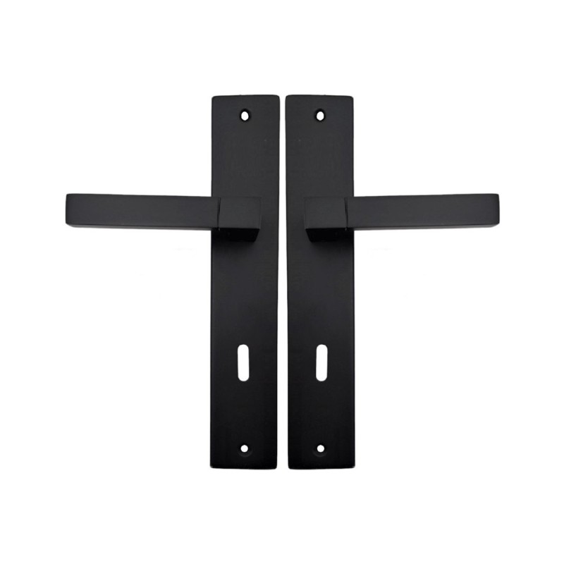 Πόμολο μεσόπορτας Import Hellas 75mm μαύρο ματ (ζεύγος) [Z-081]