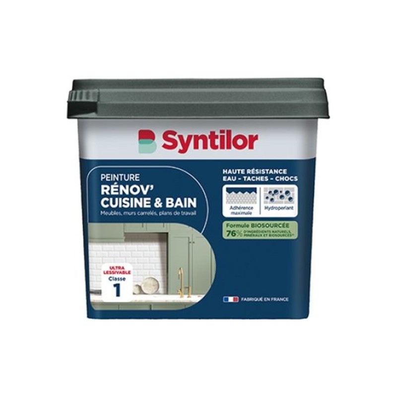 Χρώμα ανακαίνισης κουζίνας και μπάνιου Syntilor Renov Cuisine & Bain βιολογικής προέλευσης 0,75L