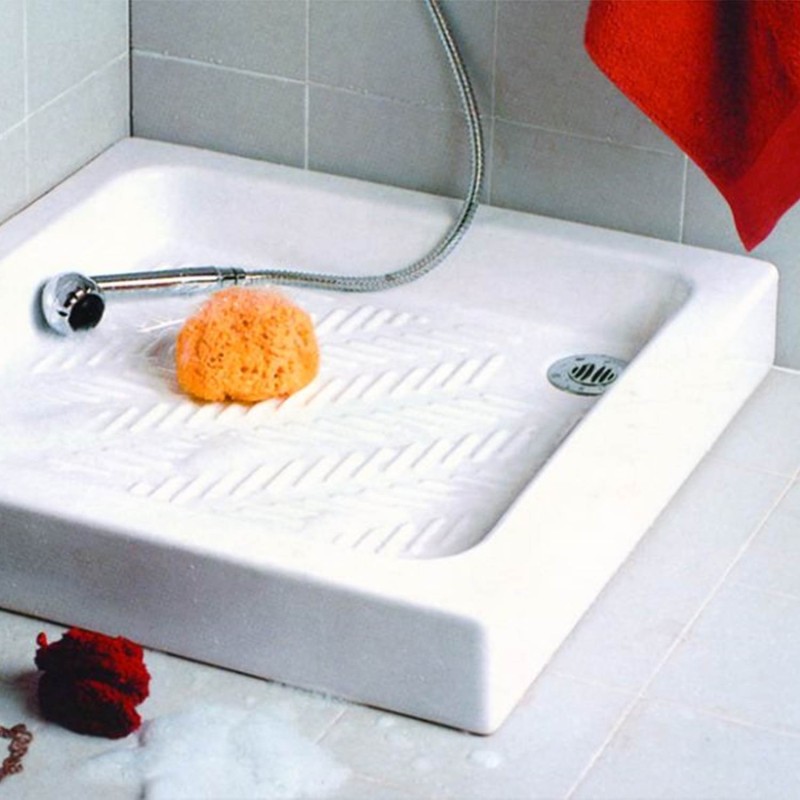 Ντουζιέρα πορσελάνης Gloria Ideale 80x80 τετράγωνη [27-8080]