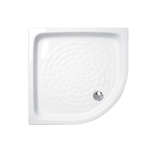 Ντουζιέρα πορσελάνης Gloria Ideale 80x80 ημικυκλική [10-8080]