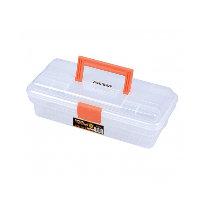 Εργαλειοθήκη Tactix διάφανη πλαστική 12'' [320104]